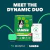 imageIAMS Adult Minichunks Small Kibble Dry Dog Food Chicken 15 lb Bag  Whistle Health Smart Device  Dog Health and Fitness Tracker