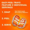 imageIAMS Perfect Portions Healthy Adult Grain Free Wet Cat Food Pate Salmon Recipe 26 oz Easy Peel TwinPack Trays 24 Count 48 ServingsChicken  Salmon