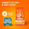 imageIAMS Perfect Portions Healthy Adult Wet Cat Food Cuts in Gravy Chicken Recipe 26 oz Easy Peel TwinPack Trays 24 Count 48 ServingsChicken  Tuna  Salmon