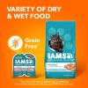 imageIAMS Perfect Portions Indoor Adult Grain Free Wet Cat Food Pate Salmon Recipe 26 oz Easy Peel TwinPack Trays 24 Count 48 Servings