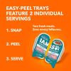 imageIAMS Perfect Portions Indoor Adult Grain Free Wet Cat Food Pate Salmon Recipe 26 oz Easy Peel TwinPack Trays 24 Count 48 Servings