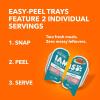 imageIAMS Perfect Portions Indoor Adult Grain Free Wet Cat Food Pate Turkey and Salmon Recipe 26 oz TwinPack Trays 12 Count 24 Servings Pack of 2Variety Pack
