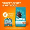 imageIAMS Perfect Portions Indoor Adult Wet Cat Food Cuts in Gravy Salmon Recipe 26 oz Easy Peel TwinPack Trays 24 Count 48 ServingsSalmon