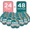 imageIAMS Perfect Portions Indoor Adult Wet Cat Food Cuts in Gravy Salmon Recipe 26 oz Easy Peel TwinPack Trays 24 Count 48 ServingsSalmon