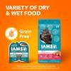 imageIAMS Perfect Portions Indoor Adult Wet Cat Food Cuts in Gravy Salmon Recipe 26 oz Easy Peel TwinPack Trays 24 Count 48 ServingsVariety Pack