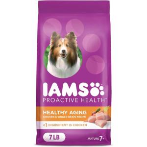 imageIAMS Proactive Health Healthy Aging Large Breed Dog Food for Mature and Senior Dogs with Real Chicken 15 lb BagChicken