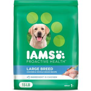 imageIAMS Proactive Health Large Breed Adult Dry Dog Food Lamb ampamp Rice Recipe 30 lb BagChicken  Rice