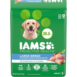 imageIAMS Proactive Health Large Breed Adult Dry Dog Food Lamb ampamp Rice Recipe 30 lb BagChicken