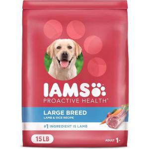 imageIAMS Proactive Health Large Breed Adult Dry Dog Food Lamb ampamp Rice Recipe 30 lb BagLamb  Rice